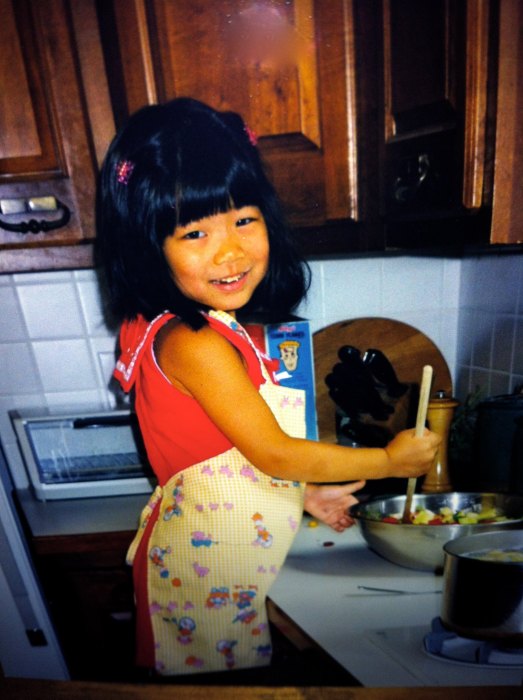 Always cooking from a young age. 