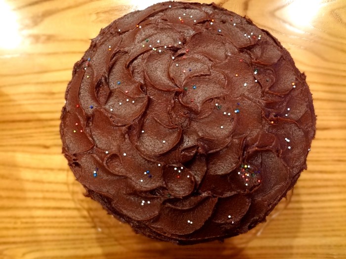 Yellow Birthday Cake with Chocolate Ganache: The Briarwood Baker