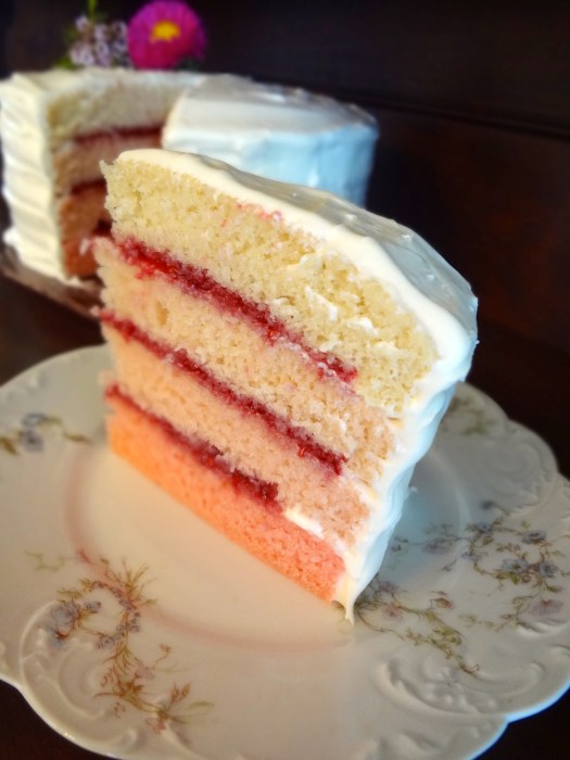 Raspberry Rose Ombré Cake: The Briarwood Baker