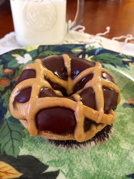 Banana Donuts With Chocolate and Peanut Butter Glaze: The Briarwood Baker